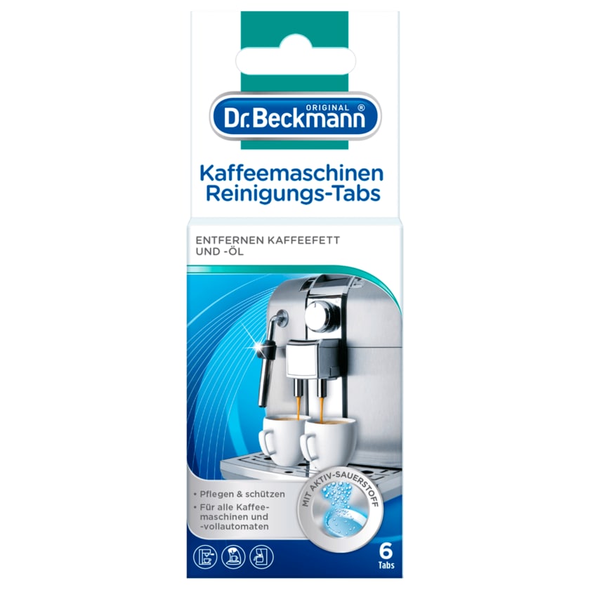 Dr. Beckmann Kaffeemaschinen Reinigungs-Tabs 6 Stück